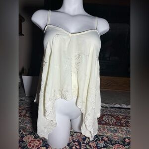 Poof! Cream Lace Tank Top